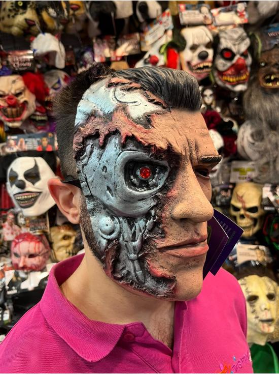 Máscara de cyborg para adulto