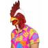 Máscara de Gallo de Corral  adulto.