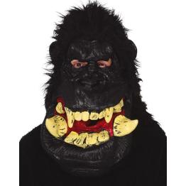 Máscara de Gorila Gigante con Pelo