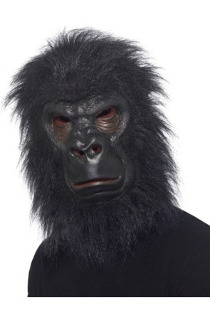 Máscara de gorila negro adulto