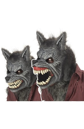 Máscara de Hombre Lobo animada deluxe