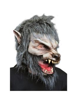 Máscara de hombre lobo en luna llena para adulto.