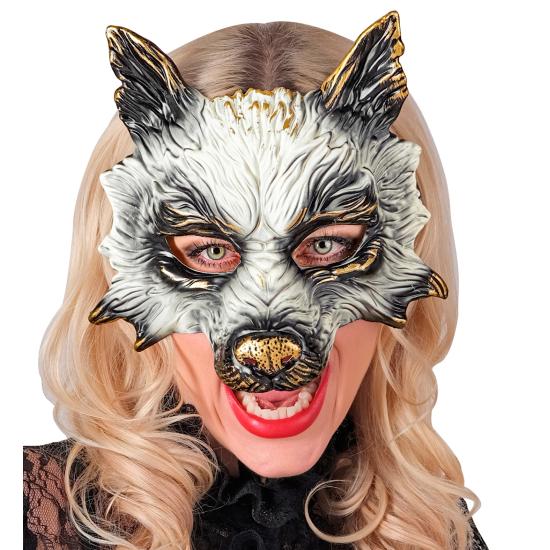 Máscara de Lobo Realista para Carnaval, Halloween o Fiestas de Disfraces – Unisex – Diseño 3D con Detalles Dorados Máscara de Lobo Realista para Carnaval, Halloween o Fiestas de Disfraces – Unisex – Diseño 3D con Detalles Dorados