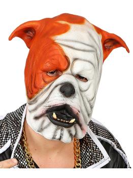 Máscara de látex Bulldog para adultos