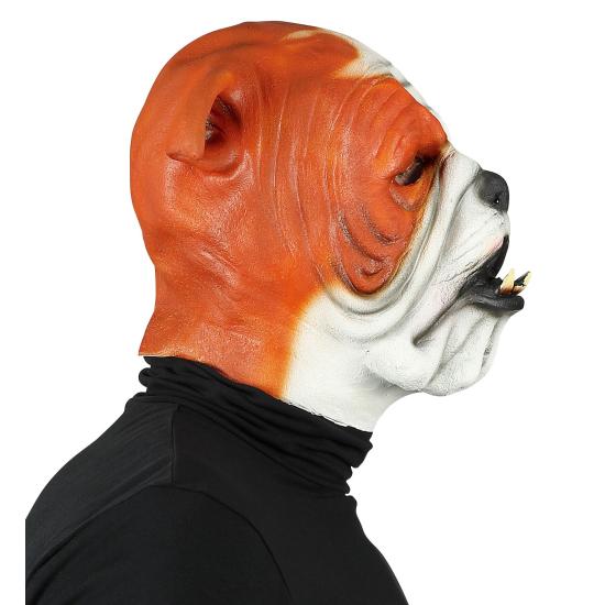 Máscara de látex Bulldog para adultos
