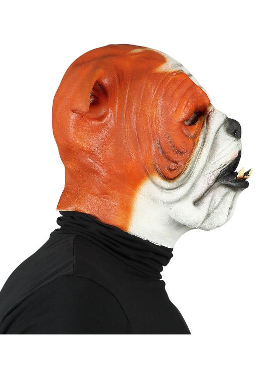 Máscara de látex Bulldog para adultos