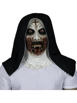 Máscara de Látex Monja Poseída Possessed Nun Ghoulish