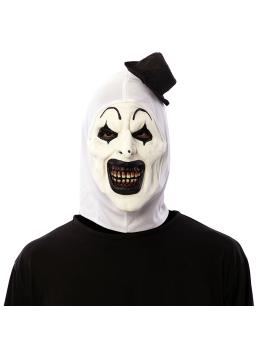 Máscara de Payaso Terrifier con Capucha y Sombrerito Negro