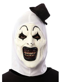 Máscara de Payaso Terrifier con Capucha y Sombrerito Negro