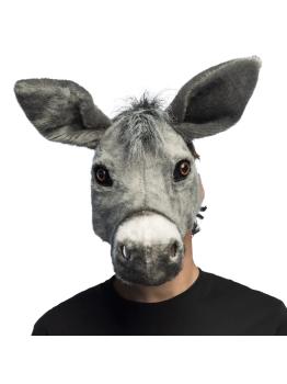 Máscara de Peluche de Burro para Adultos