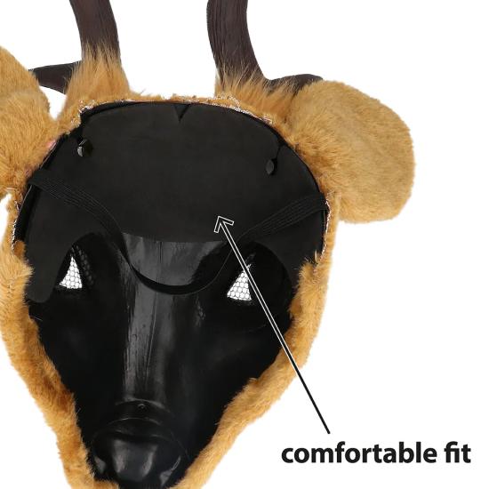 Máscara de Peluche de Ciervo para Adultos