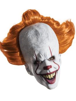 Máscara de Pennywise IT con Pelo para Adulto