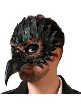 Máscara de Pájaro Adulto Negro