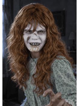 Máscara de Regan El Exorcista con Pelo para Adulto