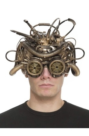 Máscara de Steampunk Time