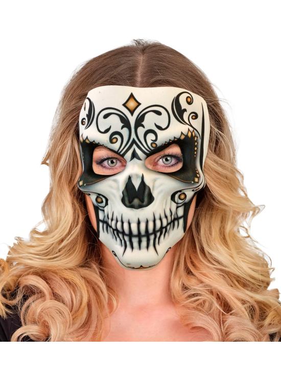 Máscara de Tela Señor Día de los Muertos