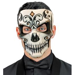 Máscara de Tela Señor Día de los Muertos