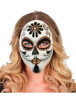 Máscara de Tela Señora Día de los Muertos