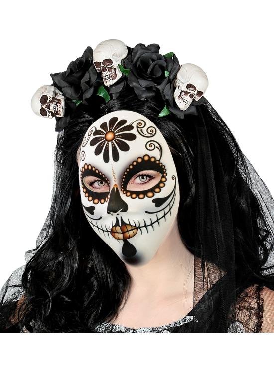Máscara de Tela Señora Día de los Muertos
