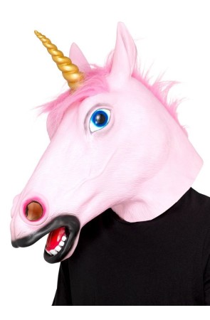 Máscara de Unicornio Rosa