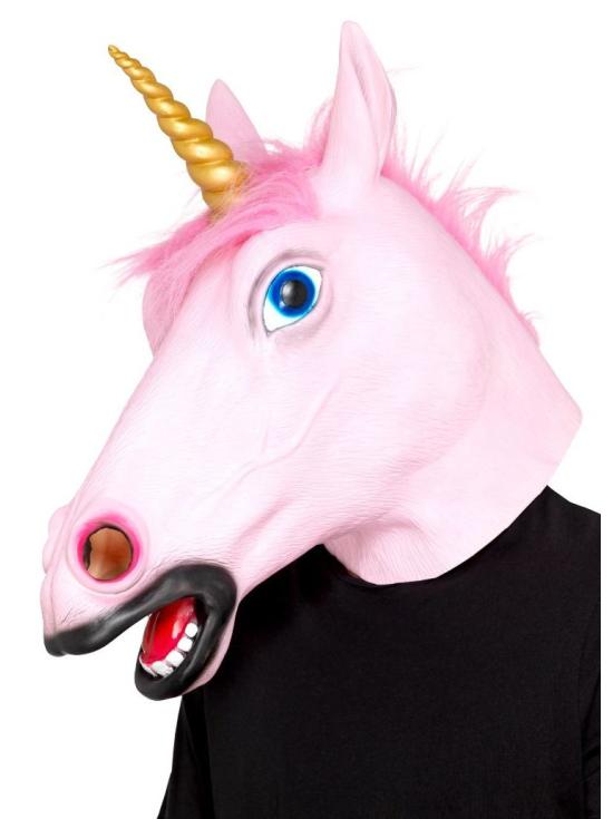 Máscara de Unicornio Rosa