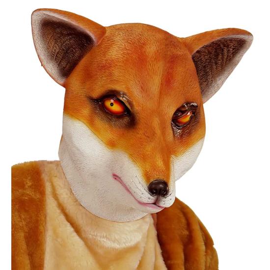 Máscara de zorro astuto para adulto