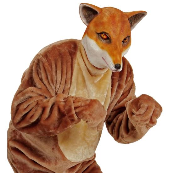 Máscara de zorro astuto para adulto