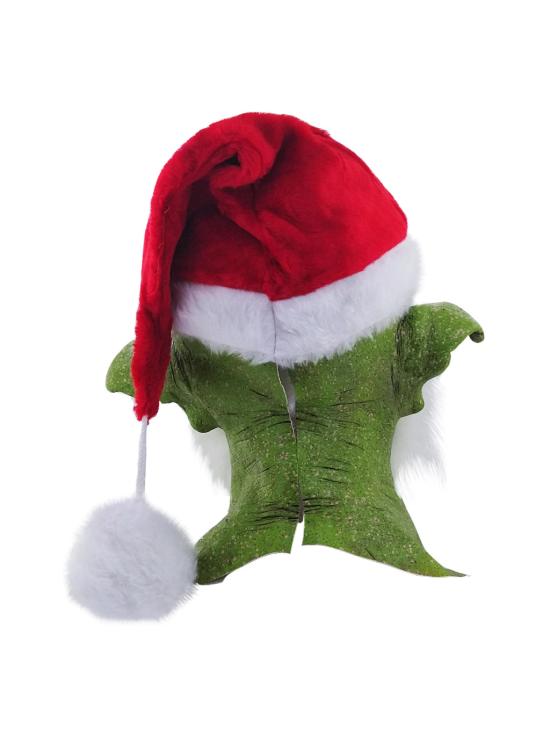 Máscara del Grinch de Látex Green Santa con Cuello Largo – Ghoulish Productions
