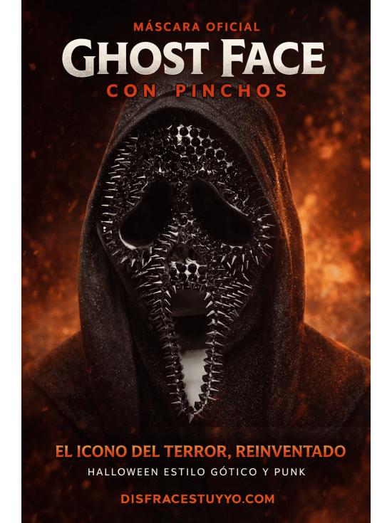 Máscara Ghost Face con Pinchos Oficial