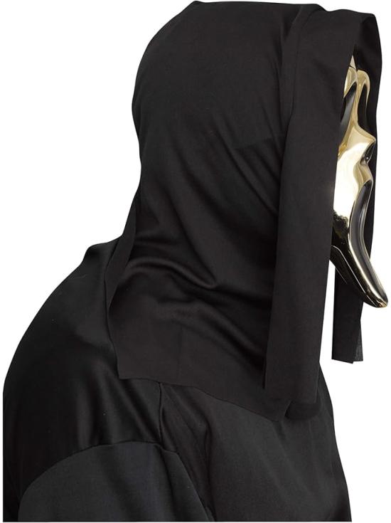 Máscara GhostFace Gold Chrome con Cubierta – PVC Duro Cromado