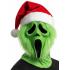 Máscara Ghost Face® Grinch Santa Verde con Gorro de Navidad
