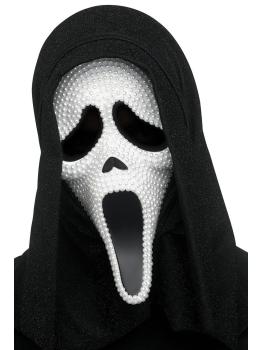 Máscara Ghost Face Pearl – Terror con Elegancia y Brillo
