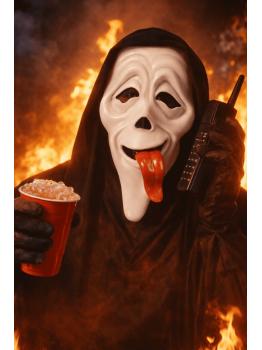Máscara Ghost Face Scary Movie Wassup Adulto