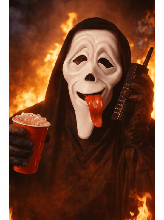 Máscara Ghost Face Scary Movie Wassup Adulto