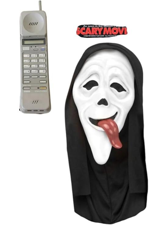 Máscara Ghost Face Wassup con teléfono