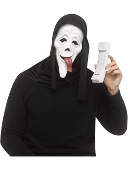 Máscara Ghost Face Wassup con teléfono