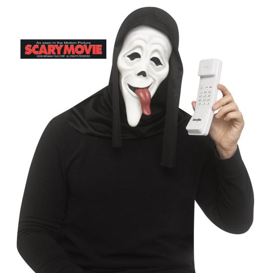 Máscara Ghost Face Wassup con teléfono