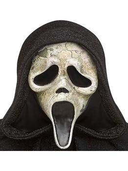Máscara GhostFace Deluxe Envejecida – Scream Máscara de Terror Halloween adulltos