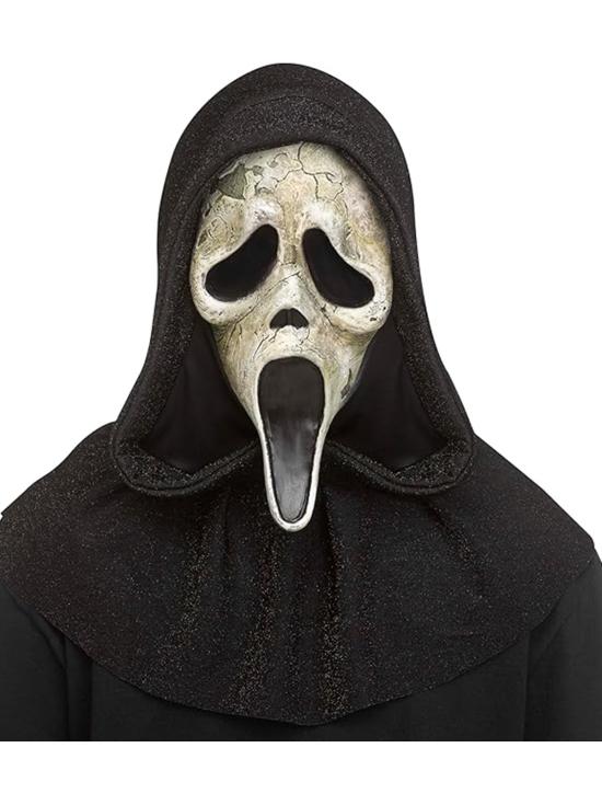 Máscara GhostFace Deluxe Envejecida – Scream Máscara de Terror Halloween adulltos