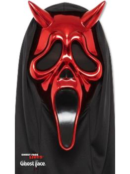 Máscara Ghostface Diablo Cromada Roja de Fun World