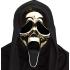 Máscara GhostFace Gold Chrome con Cubierta – PVC Duro Cromado adultos
