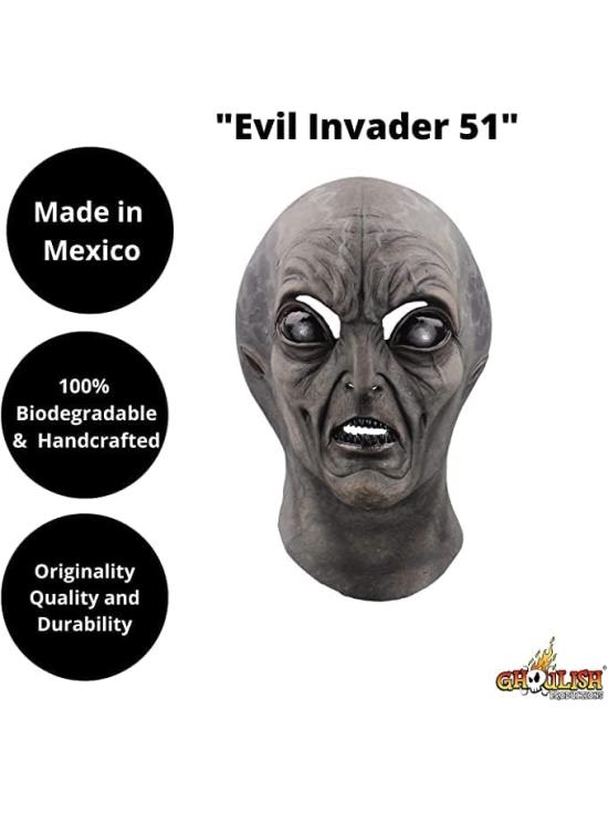 Máscara Invasor Malvado 51 - Línea Aliens