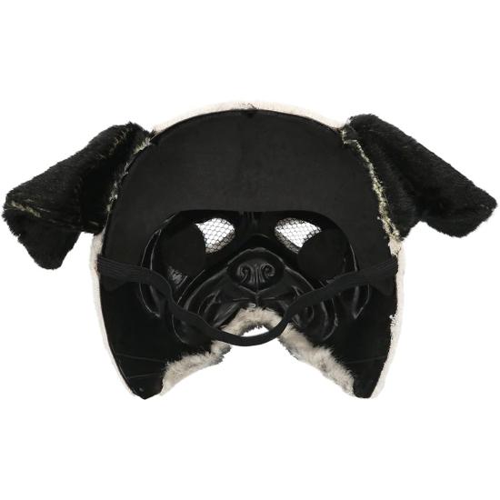 Máscara realista de perro (carlino) – Disfraz divertido y llamativo