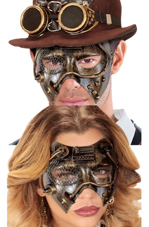 Máscara Steampunk Cobre
