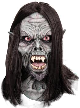 Máscara Vampiro con Cabellos para adulto