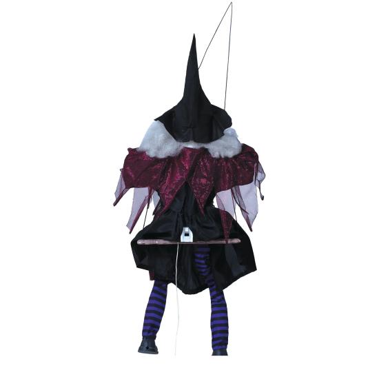Muñeca Halloween Bruja En Columpio 1m