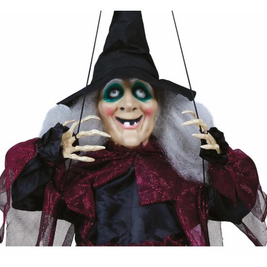 Muñeca Halloween Bruja En Columpio 1m