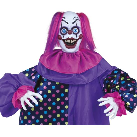 Muñeco Halloween Payaso Con Luz Y Sonido 1,6m