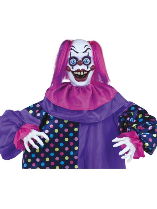 Muñeco Halloween Payaso Con Luz Y Sonido 1,6m