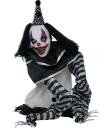 Muñeco payaso terrorífico de Halloween con luz, sonido y movimiento de 105 cm